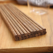 环保鸡翅木筷子竹筷无漆无蜡木质，筷10双家庭，套装厨房家用陶瓷餐具