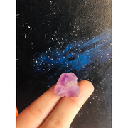 天然紫水晶簇紫晶原石紫晶花，吊坠原石紫水晶原石碎石消磁水晶