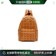 香港直邮潮奢 MCM 女士logo铆钉双肩包