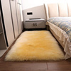 卧室床边羊毛地毯长方形加厚羊皮毯纯色皮毛一体羊毛垫子柔软舒适