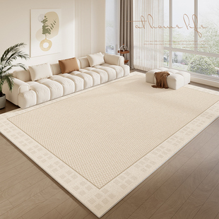 地毯客厅轻奢高级奶油风免洗可擦沙发茶几毯2024卧室家用地垫