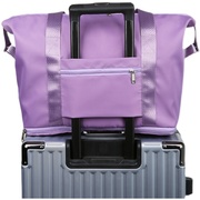 旅行包女短途手提纳容量，运包旅游c健身动拉链单肩收大出差行李袋