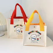 帆布包女包小包手提包帆布袋定制手提袋便当包饭盒袋印刷logo