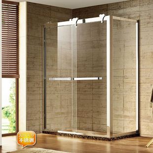 l型淋浴房浴室沐浴房，玻璃隔断卫生间浴屏长方形玻璃门干湿分离