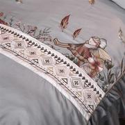 欧式夹棉床裙款四件套绣花被套，公主风床罩蕾丝被套夏季床单床套
