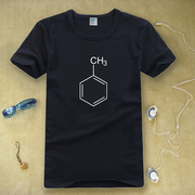 百搭学霸半袖谢尔顿同款有机物化学分子式生活大爆炸T恤短袖t