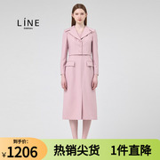 line韩国女装春季纯色，职业ol假两件连衣裙nwopnb0500