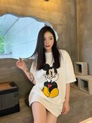 Mickey小众潮牌美式夏季米奇水洗做旧短袖高街宽松休闲流行T恤Tee