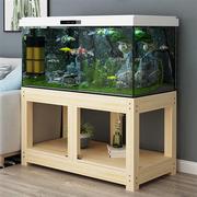 实木鱼缸架子鱼缸底柜鱼缸，柜子松木底座，乌龟缸架子客厅水族箱