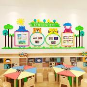 幼儿园文化墙面装饰环创布置教室，幼儿风采照片墙留言板立体墙贴画