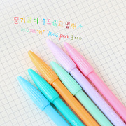 慕娜美monami3000纤维水性笔韩国文具彩色中性笔手账水彩笔勾线笔