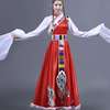 2023藏族舞蹈演出服女成人藏族水袖服装少数民族舞台表演服女
