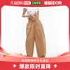 香港直邮潮奢 Topshop 女士 宽松款棉质膨起驼色裤子