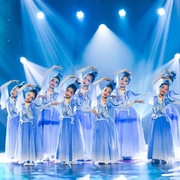 象山水月演出服同款儿童古典飘逸表演服少儿中国风民族舞蹈服装女
