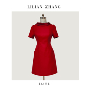 E系列—定制—收藏级—古典浪漫—衣橱挚爱红色小洋装裙  2301121
