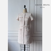 lilianzhang定制-vintage-轻奢、法式风流苏小香连衣裙2201082