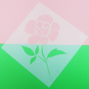 玫瑰樱花菊花莲花生日蛋糕印花模具镂空喷绘模板小花纹烘焙喷花模