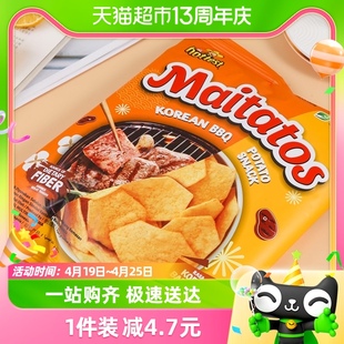 maitatos韩式烧烤味薯片，休闲膨化零食，70gmaitos旗下工厂
