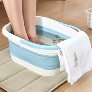 日本可折叠泡脚桶家用便携式高深按摩养生熏蒸桶，足疗足浴盆过小腿