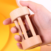 木制婴儿铃铛手抓手握摇铃套装练玩具训可咬宝宝抓握训练益智木质