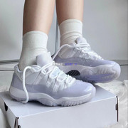 Air Jordan 11 Low AJ11女鞋白紫低帮篮球鞋 AH7860-101