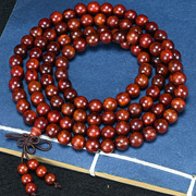 非洲小叶紫檀佛珠赞比亚血檀手串0.68mm108颗念珠女款手链