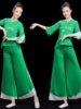 秧歌服演出服女民族风2023扇子舞蹈服装中老年广场舞套装
