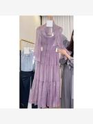 新中式国风女装夏装搭配一整套时尚小香风紫色半身裙三件套装夏季