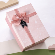 高级礼物盒大号女生粉色，包装盒盒生日盒子，仪式感定制礼盒空盒