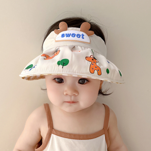 宝宝防晒帽夏季空顶帽遮阳帽，婴儿帽子儿童太阳帽，沙滩婴幼儿渔夫帽