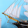 厂销地中海帆船摆件一帆风顺仿真小木船家居酒柜橱窗北欧装饰