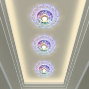 led水晶灯射灯过道灯，走廊灯玄关灯彩色，天花灯门厅灯吸顶灯创意
