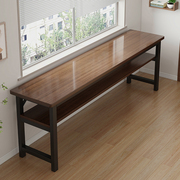 书桌学生学习家用双人桌子长方形简易出租屋电脑桌窄靠墙长条桌
