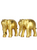 铜大象摆件纯铜一对吸水象铜象工艺品客厅装饰开业