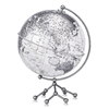 博目地球仪：25cm中英文银色政区透明地球仪
