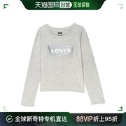 香港直邮潮奢levi's李维斯(李维斯)女童长袖蝙蝠袖t恤(小童)童装
