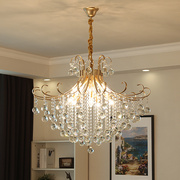 美式吊灯客厅餐厅卧室灯具，奢华大气个性，法式田园乡村欧式水晶灯