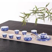 景德镇茶具套装家用青花功夫杯子，陶瓷泡茶壶带公道杯茶滤茶海