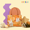 白桃原创手绘小方包可爱兔子小众设计感手提袋手拎帆布包女QT193