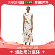 香港直邮潮奢erdem女士，白色无袖连衣裙