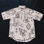 日单vintage夏威夷aloha复古美式文艺油画巴洛克衬衫halt1558