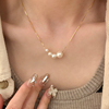 为晚s925纯银珍珠项链女简约日常通勤颈链时尚大气珍珠高级感网红