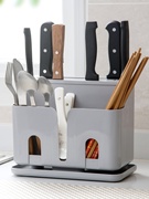筷子置物架家用厨房架一体勺子收纳盒快筷笼筒墙桌面式沥水筷篓