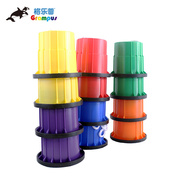 彩色高跷台湾格乐普幼儿园儿童，平衡桶踩桶前庭，平衡平衡石玩具