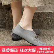 女士老北京布鞋单鞋浅口平底平跟妈妈鞋透气软底黑色工作鞋上班鞋