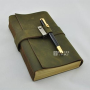 手工牛皮本 复古欧式本旅行日记本 复古本子 真皮笔记本缝制