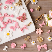 翻糖蛋糕造型模具硅胶干佩斯模具，名媛风蝴蝶结，全集翻糖模多款可选