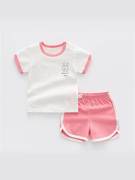 夏季宝宝短袖运动套装婴儿衣服小童上衣1岁3儿童男童夏装女童短裤