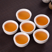 景德镇羊脂玉白瓷功夫茶具茶杯，家用茶杯泡茶陶瓷杯子品茗杯6个装