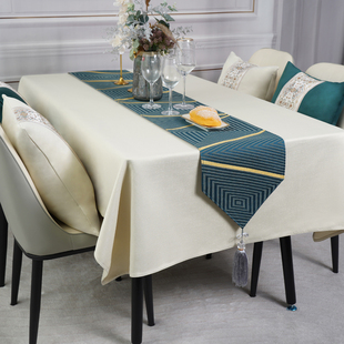梦中情人西餐桌布北欧式长方形，轻奢华防水桌布，高级感现代简约台布